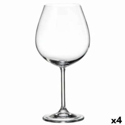Set de verres à vin Bohemia Crystal Clara 650 ml 6 Pièces (6 Unités) (4 Unités)