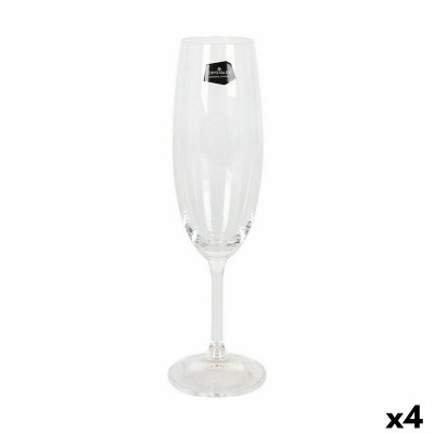 Champagne glass Crystalex Lara Crystal 220 ml Champagne 6 Pieces (6 Units) (4 Units)