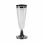 Verres à champagne réutilisables Algon Noir 36 Unités 150 ml (3 Pièces)