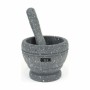 Mortar and pestle Quttin Plastic 11 x 9 cm Black (12 Units)