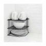 support pour assiettes Confortime Noir 22 x 22 x 22 cm 22 x 22 x 25 cm Coin (8 Unités)