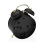 Alarm Clock Versa Black Metal 5,4 x 13,5 x 9,7 cm