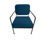 Siège DKD Home Decor Bleu Métal 62 x 76 x 76 cm 55,5 x 72 x 71 cm