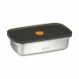 Hermetic Lunch Box Quttin   Stainless steel Rectangular 600 ml (12 Units)