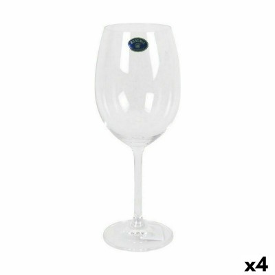 Wine glass set Bohemia Crystal Clara 450 ml Wine 6 Pieces (4 Units)