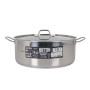 Casserole avec Couvercle Quttin Aluminium 36 x 14 cm (2 Unités)