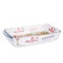 Plat de Four Quttin   Transparent verre Rectangulaire 4,2 L 38,8 x 23,9 x 6,6 cm (6 Unités)