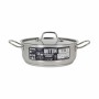 Casserole with lid Quttin Hotel ø 24 x 9 cm Steel (4 Units)