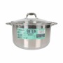 Pot with Glass Lid Quttin Caesar Steel ø 32 x 18,5 cm (2 Units)