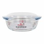 Casserole avec Couvercle Quttin verre 2,2 + 0,8 L (3 Unités)