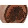 Lampe de bureau Home ESPRIT Marron Rose Bois Sel 15 W 220 V 16 x 7 x 18 cm