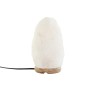 Lampe de bureau DKD Home Decor Blanc Sel Acacia 15 W 220 V 12 x 9 x 20 cm