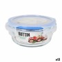 Panier-repas rond avec couvercle Quttin Transparent 400 ml Ø 13,5 x 6 cm (12 Unités)