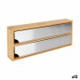 Kitchen Paper Holder Quttin Bamboo Aluminium 33,5 x 13 x 5,5 cm (12 Units)