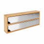 Kitchen Paper Holder Quttin Bamboo Aluminium 33,5 x 13 x 5,5 cm (12 Units)