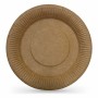 Plate set Algon Disposable kraft paper 3 Pieces 28 cm (24 Units)