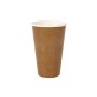 Set de Verres Algon Produits à usage unique papier kraft 6 Pièces 450 ml (16 Unités)