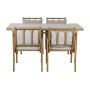 Meubles de jardin Home ESPRIT Beige 160 x 90 x 75 cm 83 cm (5 Pièces)
