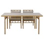 Meubles de jardin Home ESPRIT Beige 160 x 90 x 75 cm 83 cm (5 Pièces)