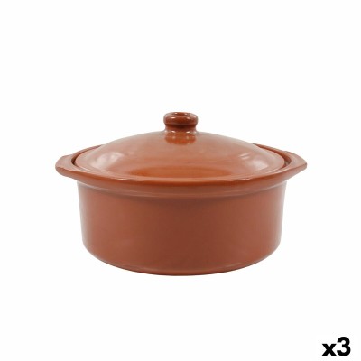 Casserole Azofra Faïence 24,5 x 23 x 16,7 cm Avec couvercle (3 Unités)