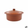 Casserole Azofra Faïence 24,5 x 23 x 16,7 cm Avec couvercle (3 Unités)