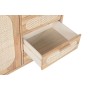 Sideboard Home ESPRIT Natural Metal Rattan Rubber wood 73,5 x 35 x 78 cm