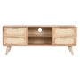 TV furniture Home ESPRIT Natural Metal Rubber wood 120 x 30 x 48 cm