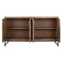 Buffet Home ESPRIT Marron Noir Argenté Naturel Bois de manguier Miroir 150 x 38 x 80 cm