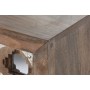 Sideboard Home ESPRIT Brown Black Silver Natural Mango wood Mirror 80 x 38 x 80 cm