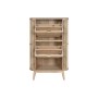 Shoe Rack Home ESPRIT Golden Natural Rattan Fir wood Tropical 70 x 29 x 115 cm