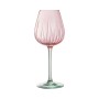 Wine glass Cristal d’Arques Paris Swirly Spring Pink Glass 470 ml (4 Units)