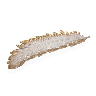 Centre de Table Versa Blanc Bois MDF 19 x 3 x 60 cm Plume