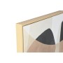 Cadre Home ESPRIT Marron Noir Abstrait Urbaine 100 x 4 x 140 cm (2 Unités)