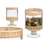 Bougeoir Gift Decor SG-29684 Transparent Naturel verre Rotin 15,5 x 24 x 15,5 cm (6 Unités)