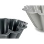 Baking Mould Kinvara HH477 Light grey Dark grey Silicone 1,5 L 24,5 x 10 x 24,5 cm (6 Units)