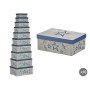 Decorative box Pincello 66 Blue Cardboard (2 Units)
