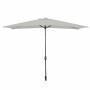 Marbueno Parasol Acier 8 Brins 200x300 cm Polyester Blanc Jardin Piscine Terrasse