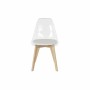 Dining Chair DKD Home Decor White Wood Polycarbonate (Refurbished A)