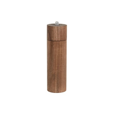 Pot de poivre Home ESPRIT Naturel Aluminium Acacia 6 x 6 x 21,5 cm