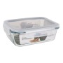 Hermetic Lunch Box Santa Clara Transparent Rectangular 1L (6 Units)