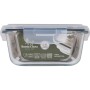 Hermetic Lunch Box Santa Clara Transparent Rectangular 1L (6 Units)