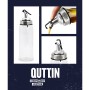 Cruet Quttin Transparent Silver Glass 5,5 x 5,5 x 20,5 cm (12 Units)