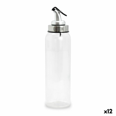 Huilier Quttin Transparent Argenté verre 0,5 L 6 x 6 x 26 cm (12 Unités)