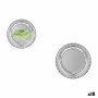 Plate set Algon Silver 20 cm 10 Pieces (18 Units)