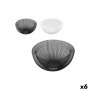 Fruit Bowl Confortime Metal 30 x 30 x 13,5 cm (6 Units)