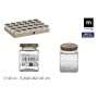 Glass Jar La Mediterránea WOOD 120 ml (96 Units)