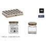 Glass Jar La Mediterránea WOOD 60 ml (72 Units)