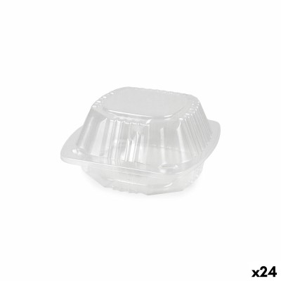 Plateaux alimentaires réutilisables Algon BURGER 13 x 13 x 6,9 cm (5 Pièces) (24 Unités)