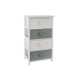 Chest of drawers Home ESPRIT White Grey 40 x 29 x 73 cm