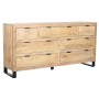 Chest of drawers Home ESPRIT Brown Black Alpino 180 x 45 x 91 cm